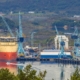 Offshore support vessel being built at shipyard